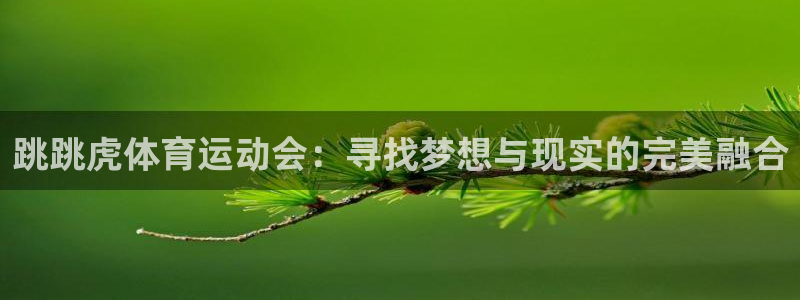 球王会体育：跳跳虎体育运动会：寻找梦想与现实的完美融合